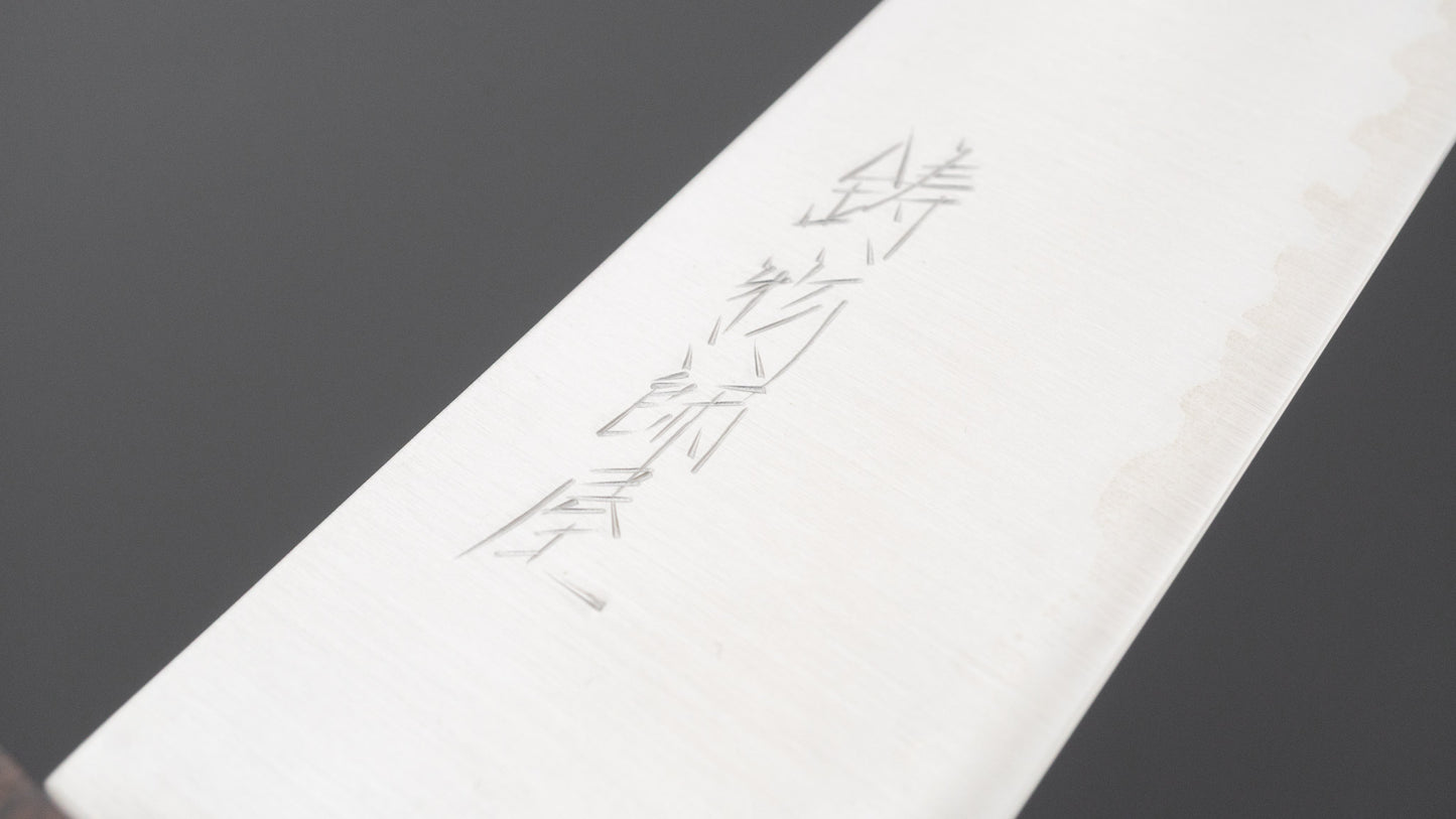 Hitohira Imojiya TH V-Toku 2 Santoku Ebony Handle