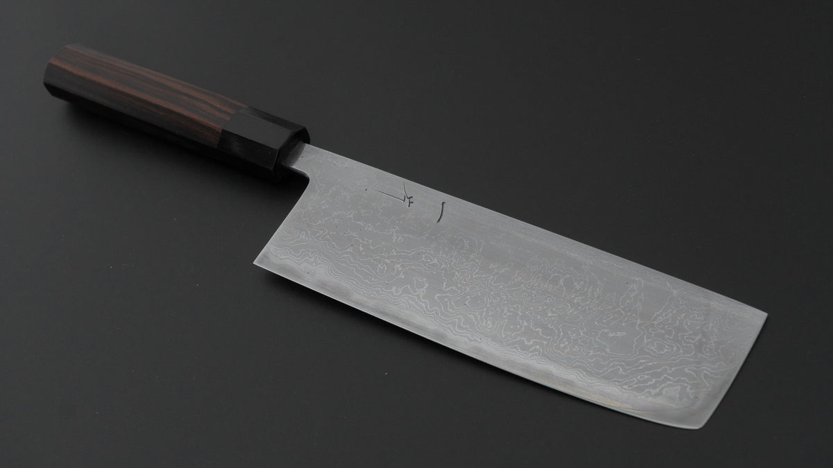 ひとひら 特打 田中 敦史 白一鋼 積層 菜切 180mm 太平縞黒檀柄
