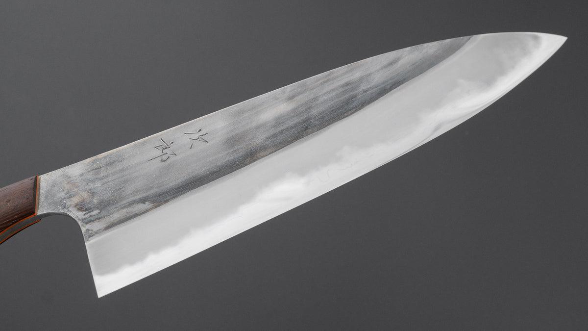 かじや次郎 鎚目 洋式 牛刀 240mm 鉄刀木柄 (#866)