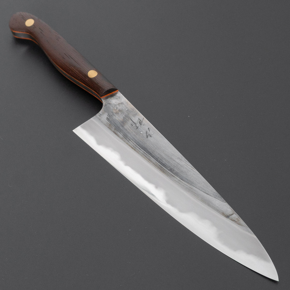 かじや次郎 鎚目 洋式 ペティナイフ 180mm 鉄刀木柄 (#868)
