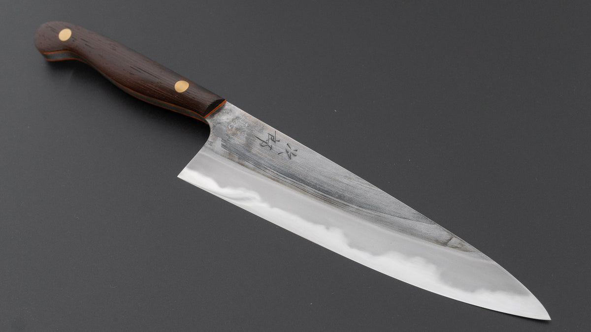 かじや次郎 鎚目 洋式 ペティナイフ 180mm 鉄刀木柄 (#868)
