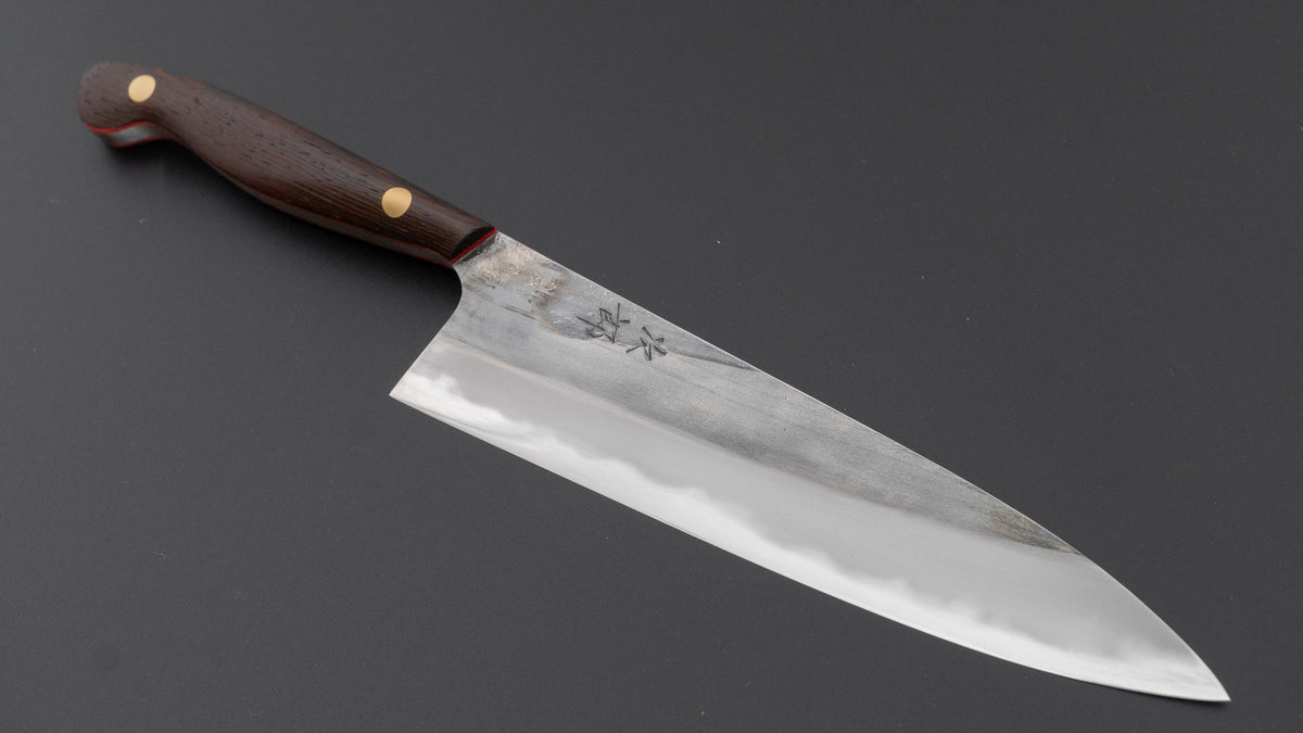 かじや次郎 鎚目 洋式 ペティナイフ 180mm 鉄刀木柄 (#869)