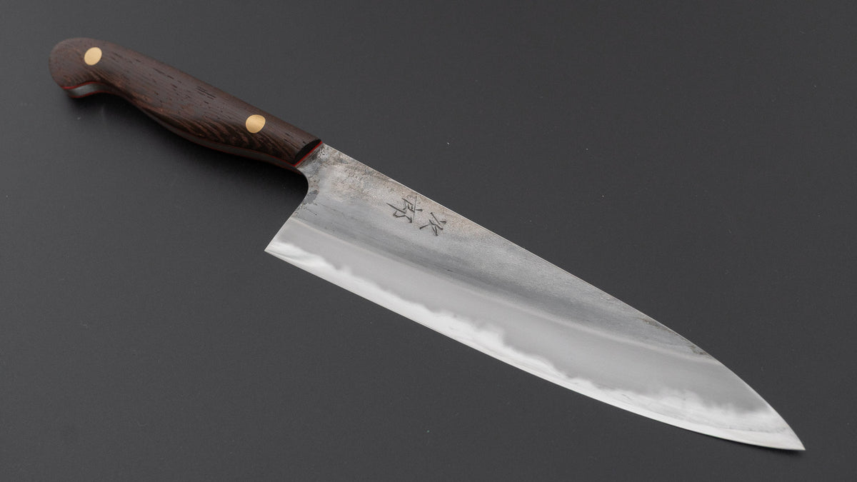 かじや次郎 鎚目 洋式 ペティナイフ 180mm 鉄刀木柄 (#870)