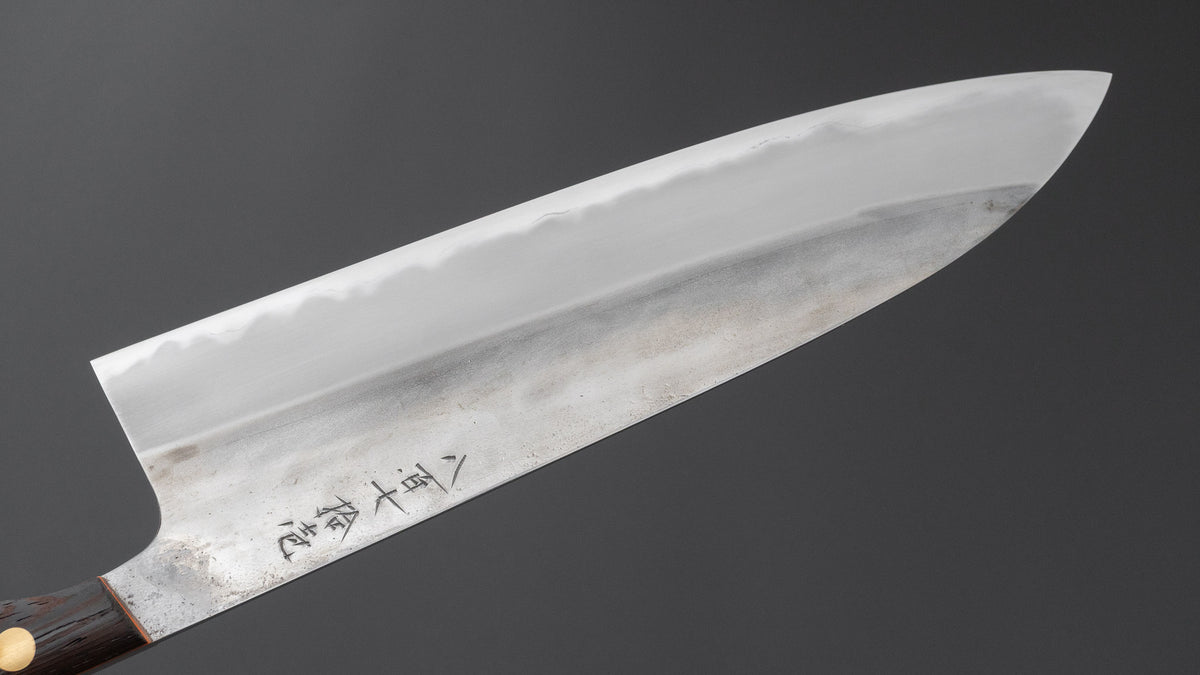 かじや次郎 鎚目 洋式 牛刀 225mm 鉄刀木柄 (#871)