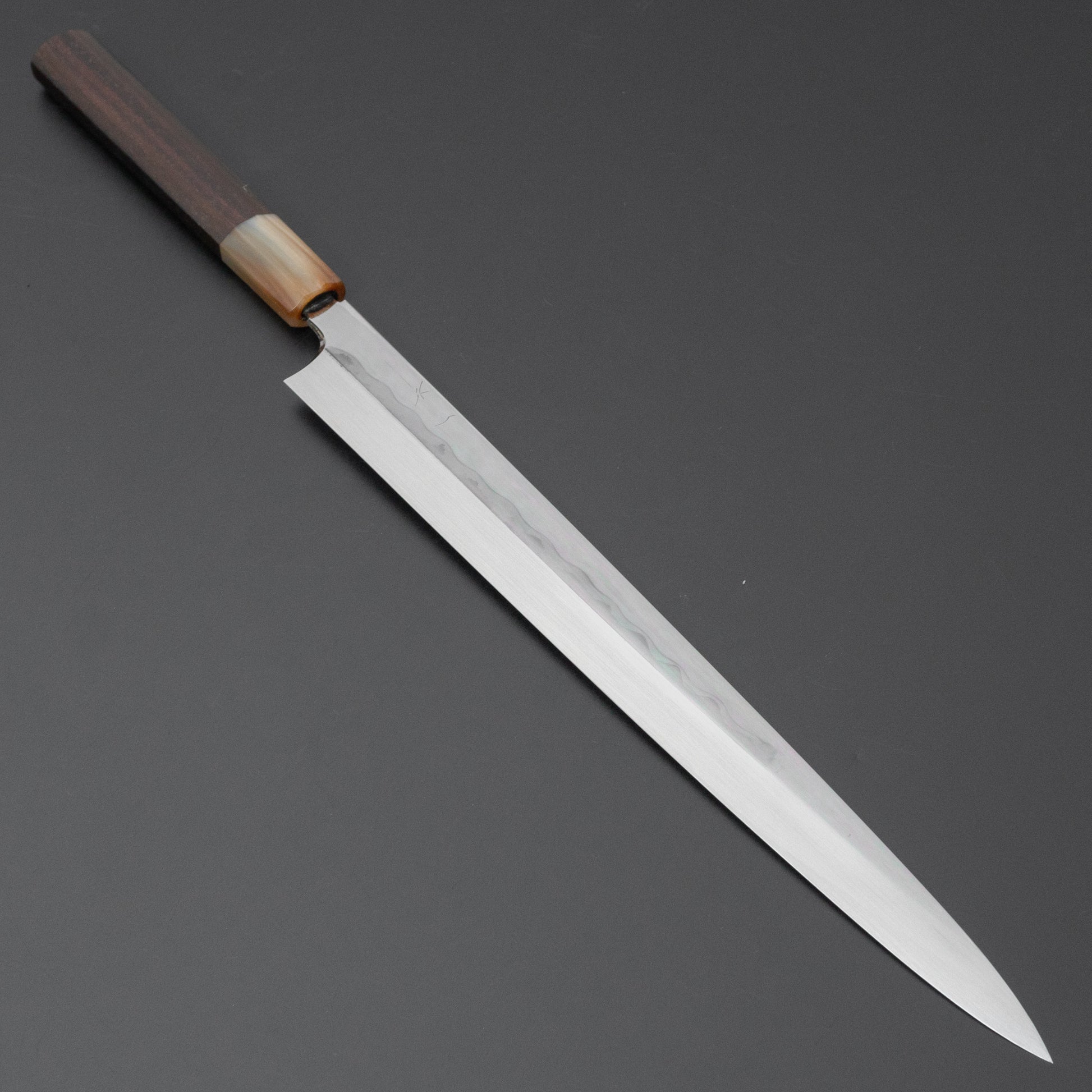 Hitohira Togashi White #1 Mizu Honyaki Fugubiki 300mm Taihei Makassar Ebony Handle (Saya) - HITOHIRA