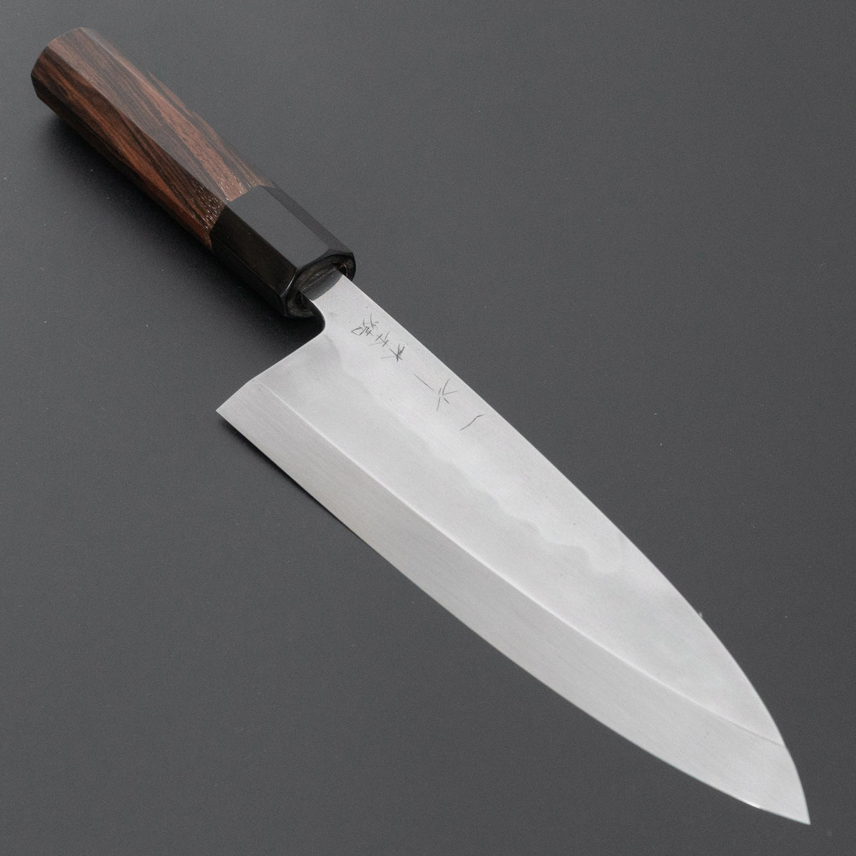 Hitohira Togashi White #2 Mizu Honyaki Deba 195mm Taihei Makassar Ebony Handle (#172/ Saya)