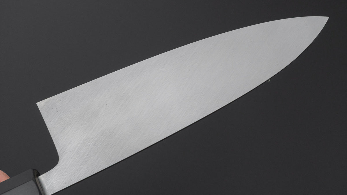 Hitohira Togashi White #2 Mizu Honyaki Deba 195mm Taihei Makassar Ebony Handle (#172/ Saya)