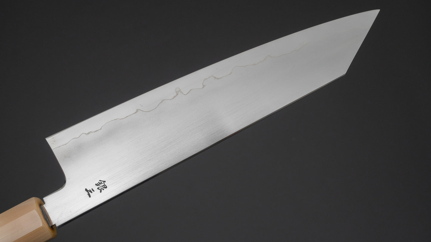 Tetsujin Silver #3 Tachi Kiritsuke Gyuto 210mm Ho Wood Handle - HITOHIRA