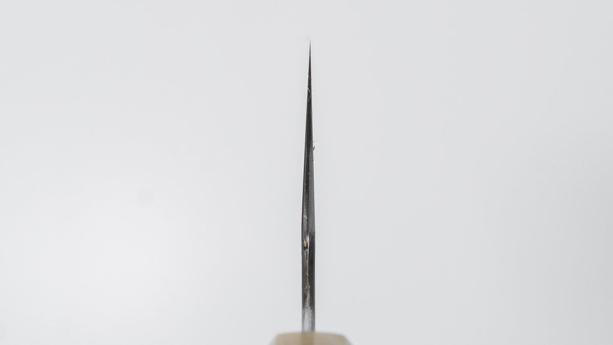 Hitohira Togashi White #1 Sanbonsugi Mizu Honyaki Gyuto 240mm Taihei Makassar Ebony Handle (#190/ Saya)