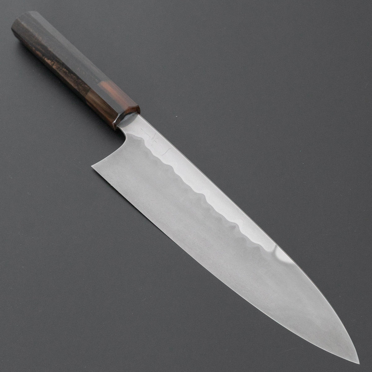 Hitohira Togashi White #1 Sanbonsugi Mizu Honyaki Gyuto 240mm Taihei Ebony Handle (#192/ Saya)