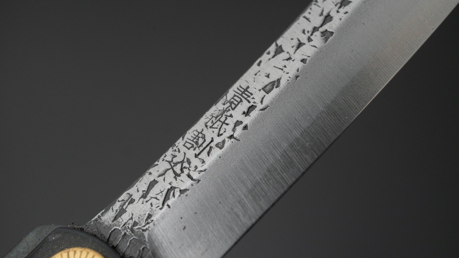 Higonokami Custom Folding Knife Large Brass Handle (#11B M) - HITOHIRA
