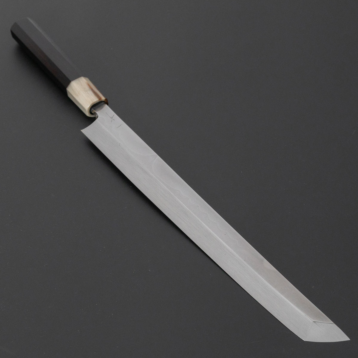 Hitohira Togashi White #2 Fuji Mizu Honyaki Yanagi Sakimaru 300mm Ebony Handle (Old Stock)