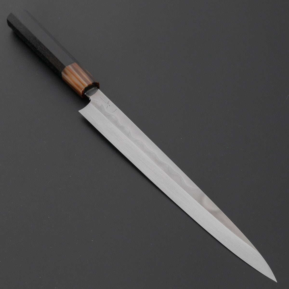 Hitohira Togashi White #2 Mizu Honyaki Fugubiki 240mm Ebony Handle (Old Stock)