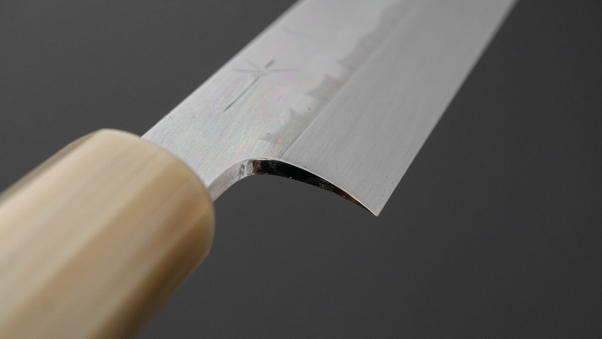 Hitohira Togashi White #2 Mizu Honyaki Fugubiki 300mm Ebony Handle (Old Stock)