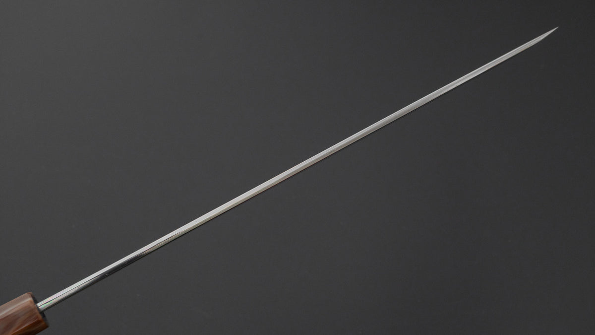 Hitohira Togashi Blue #2 Mizu Honyaki Yanagi Sakimaru 300mm Ebony Handle (Old Stock)