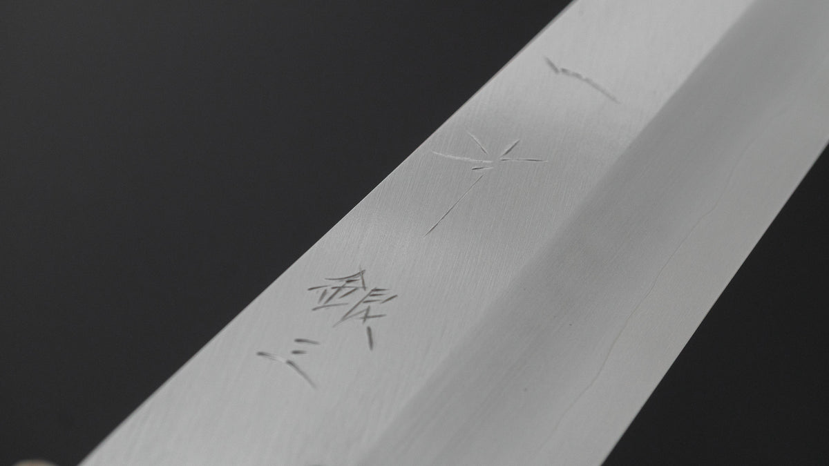 Hitohira Nakagawa Katsushiro Silver #3 Kiritsuke Yanagiba 300mm Ebony Handle (Saya)