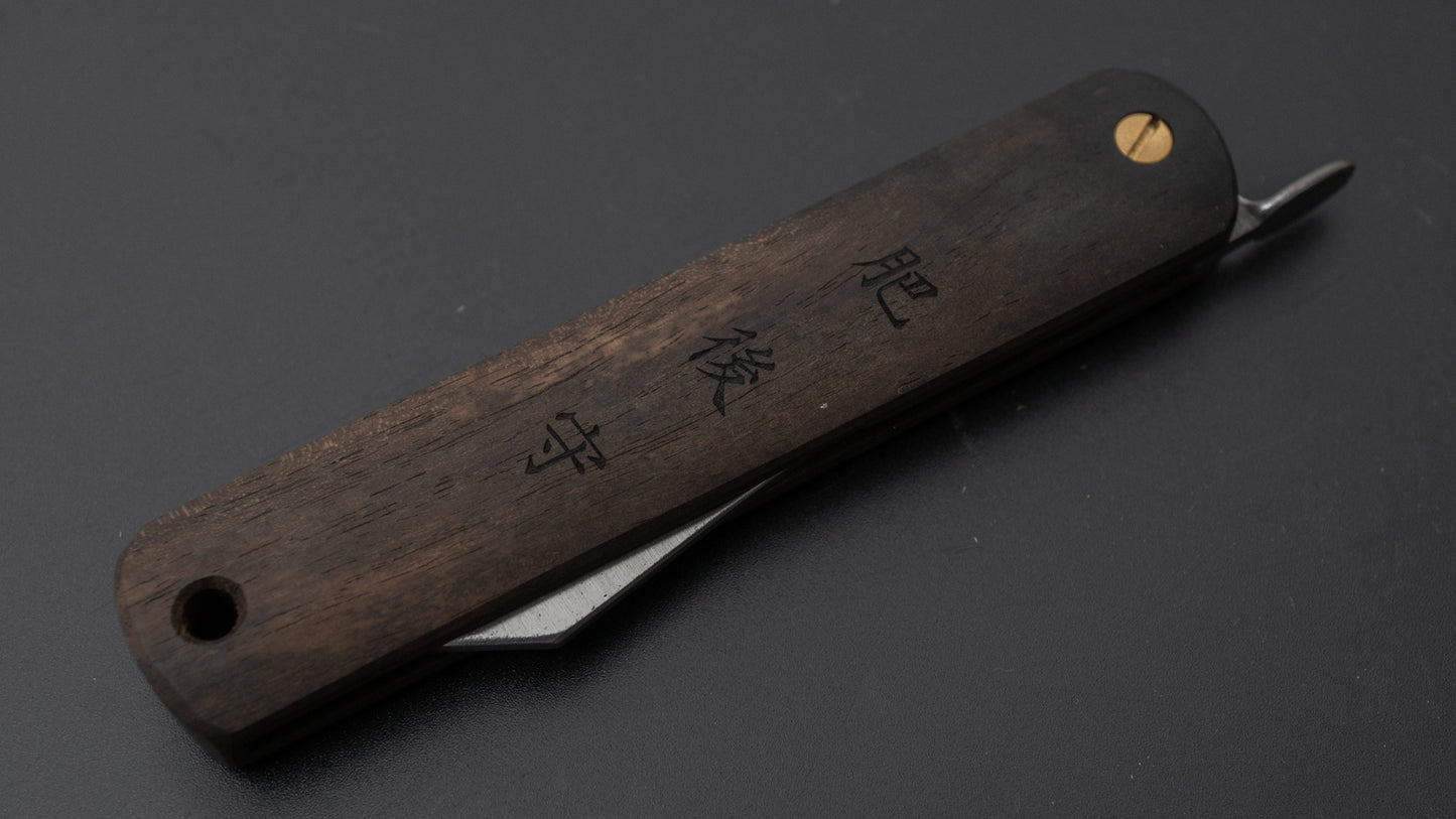 Higonokami VG10 Folding Knife Kurokaki Persimmon Handle - HITOHIRA