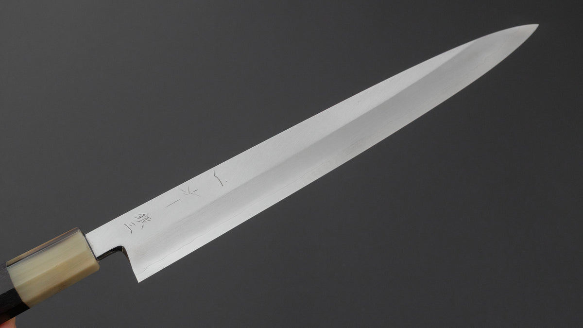 Hitohira Nakagawa Katsushiro Silver #3 Yanagiba 240mm Ebony Handle (Saya)