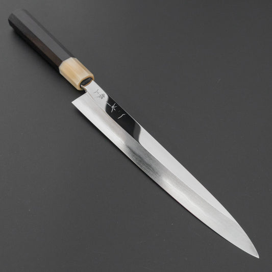 ひとひら 中川 勝四郎 鏡面 銀三 柳刃 240mm 黒檀柄