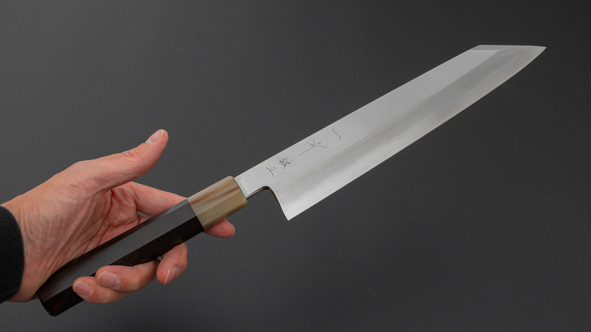 ひとひら 中川 勝四郎 銀三 切付 240mm 黒檀柄