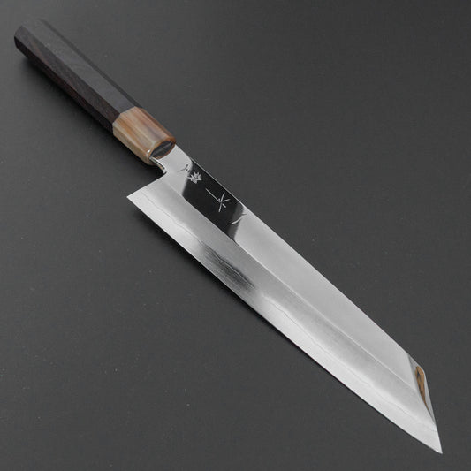 ひとひら 中川 勝四郎 鏡面 銀三 切付 240mm 黒檀柄