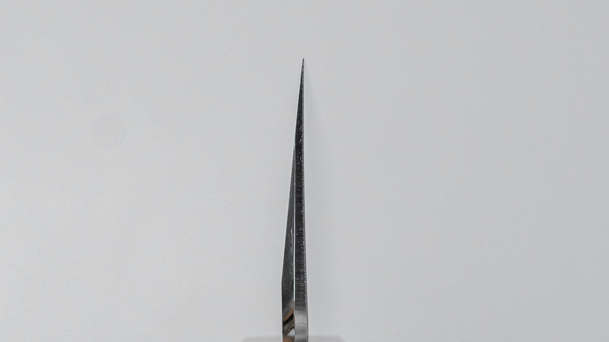 ひとひら 中川 勝四郎 鏡面 銀三 切付 240mm 黒檀柄