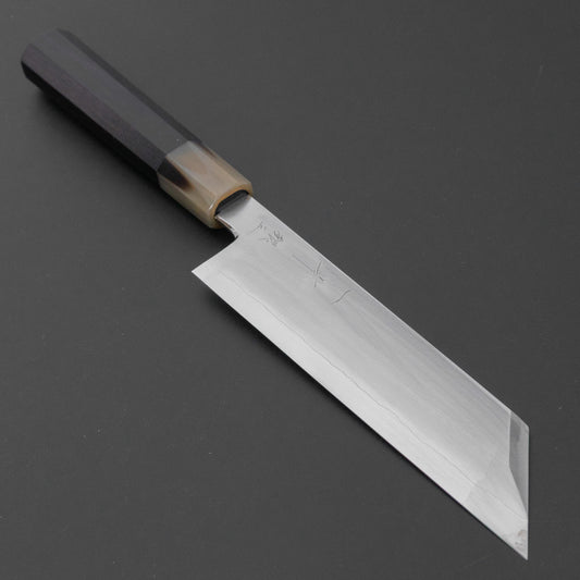 Hitohira Nakagawa Katsushiro Silver #3 Mukimono 180mm Ebony Handle (Saya)
