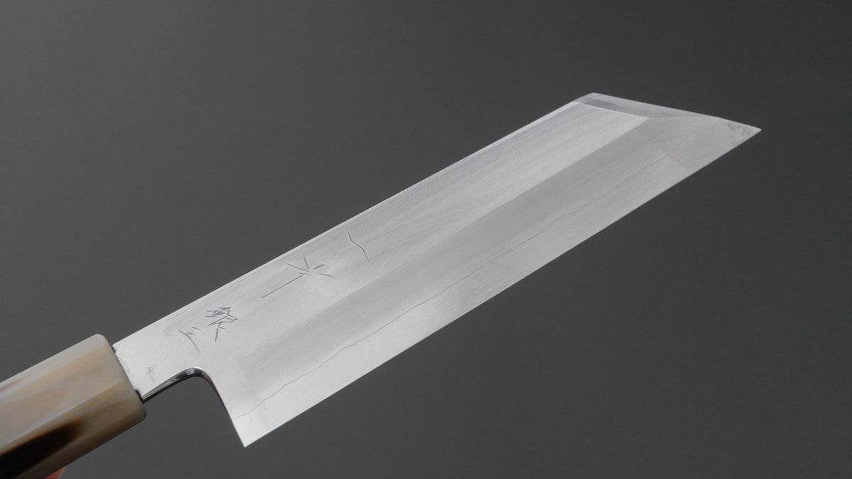 ひとひら 中川 勝四郎 銀三 ムキモノ 180mm 黒檀柄