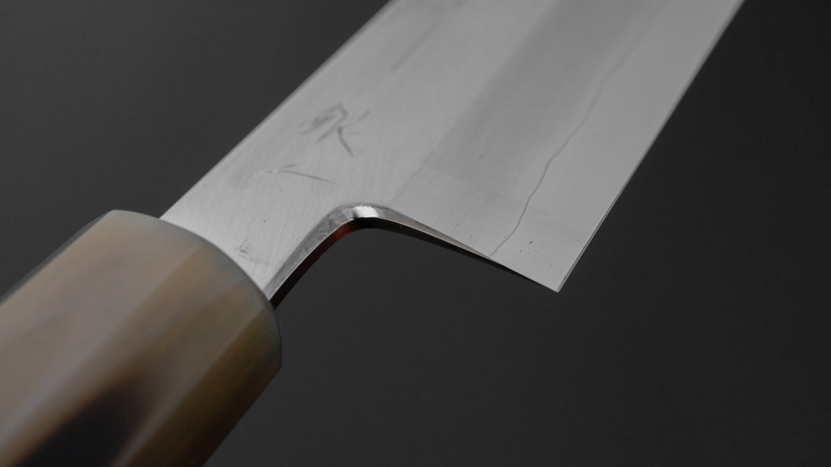 ひとひら 中川 勝四郎 銀三 ムキモノ 180mm 黒檀柄