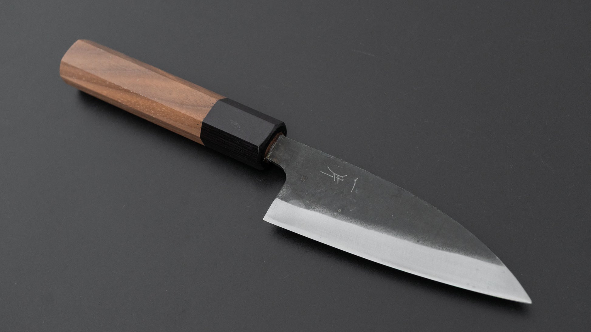Hitohira Hizen Kurouchi Blue #1 Utility 105mm Walnut Handle