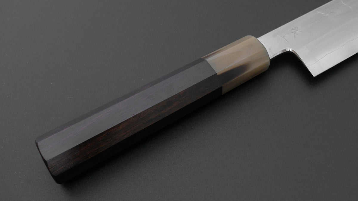ひとひら 中川 勝四郎 銀三 ムキモノ 180mm 黒檀柄
