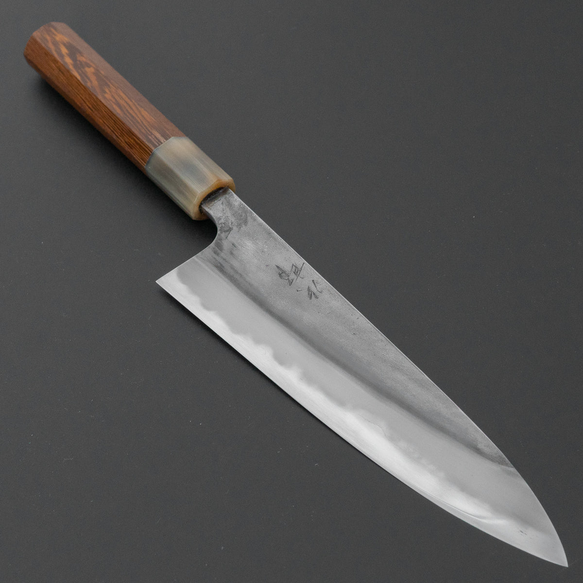かじや次郎 鎚目 和式 ペティナイフ 180mm 太平鉄刀木柄 (#878)
