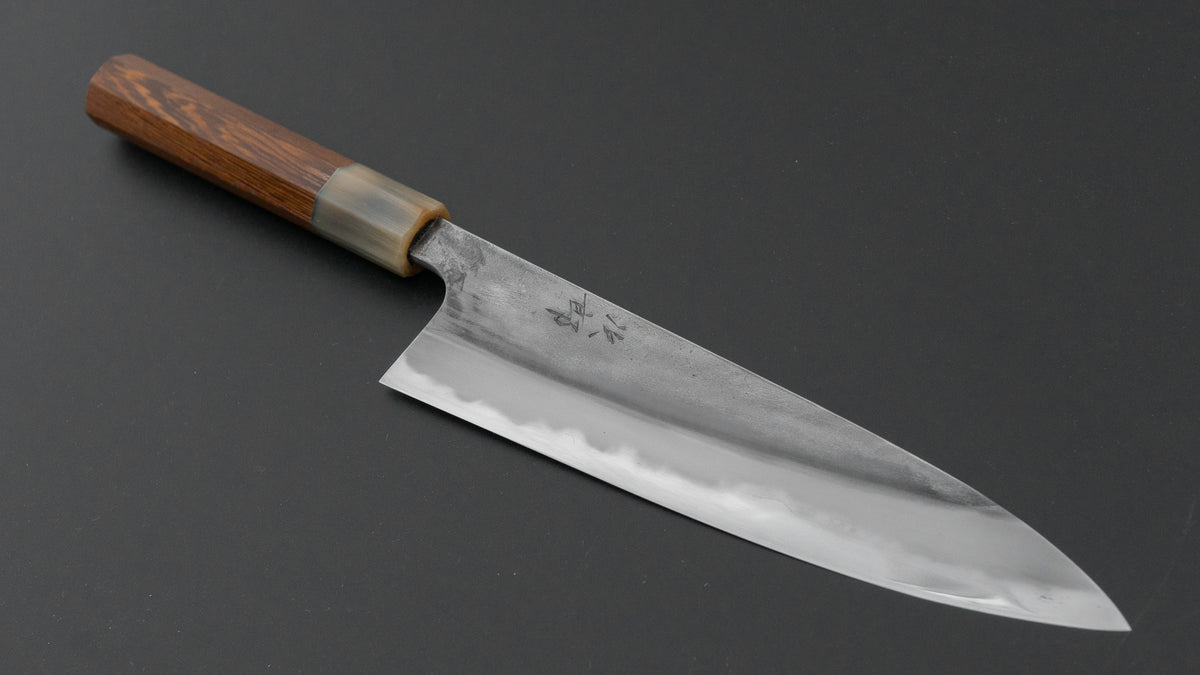 かじや次郎 鎚目 和式 ペティナイフ 180mm 太平鉄刀木柄 (#878)