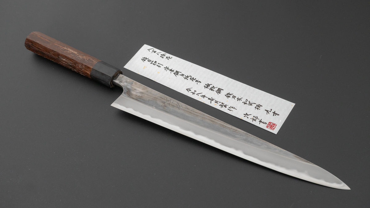 かじや次郎 鎚目 和式 筋引 270mm 太平鉄刀木柄 (#881)
