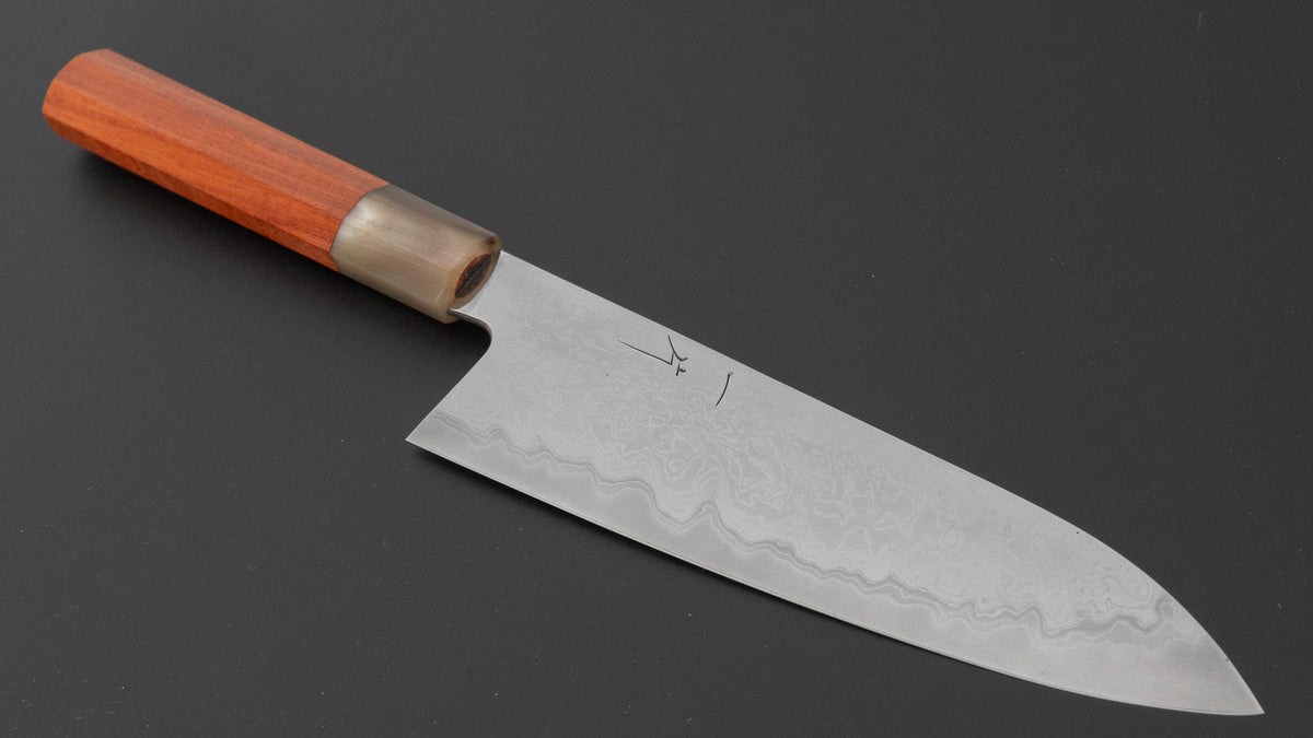 ひとひら 二唐鍛造 敦史 青二 積層 牛刀 210mm 花梨柄