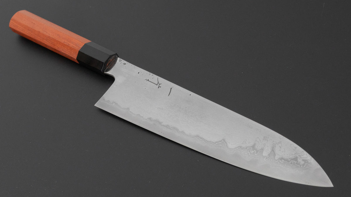 Hitohira Nigara B2 Damascus Gyuto 240mm Quince Handle