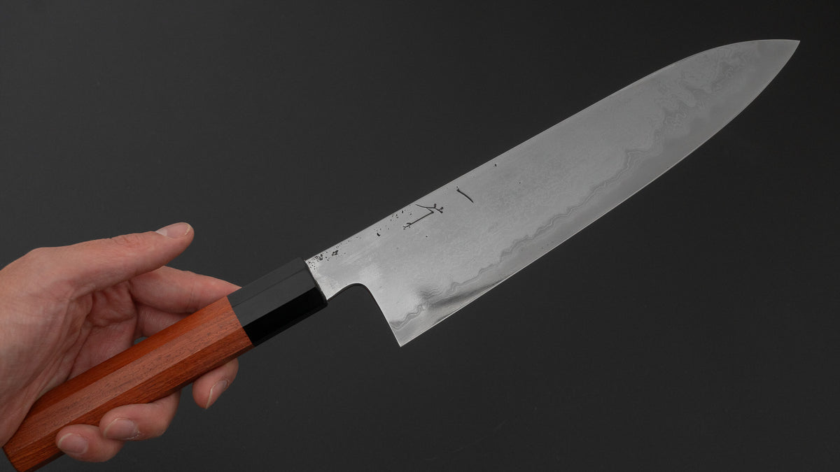 Hitohira Nigara B2 Damascus Gyuto 240mm Quince Handle