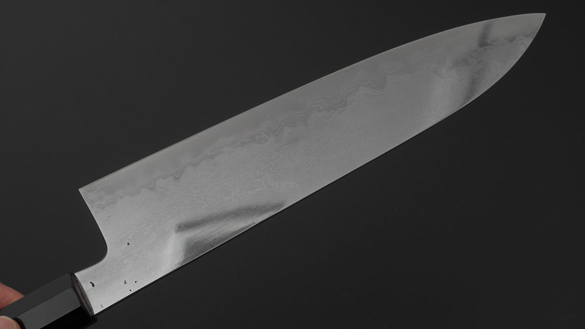Hitohira Nigara B2 Damascus Gyuto 240mm Quince Handle