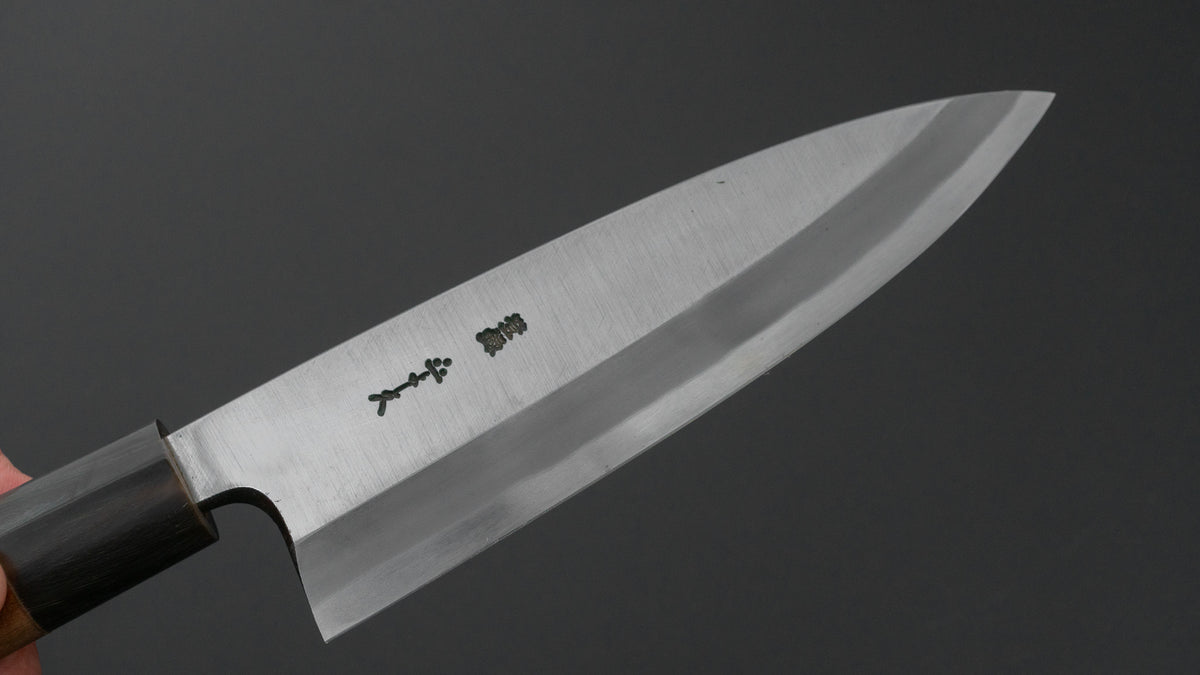 二唐刃物鍛造所 よし久 霞 出刃 165mm 朴柄