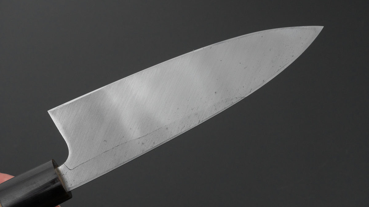 二唐刃物鍛造所 よし久 霞 出刃 165mm 朴柄