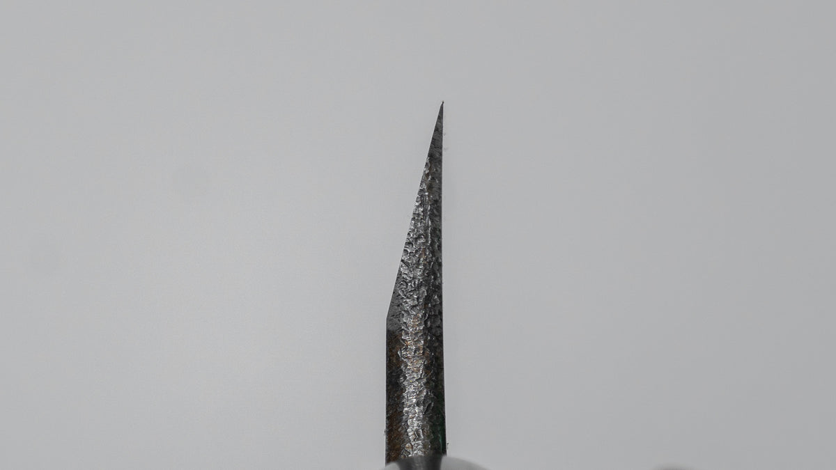 二唐刃物鍛造所 よし久 霞 出刃 165mm 朴柄