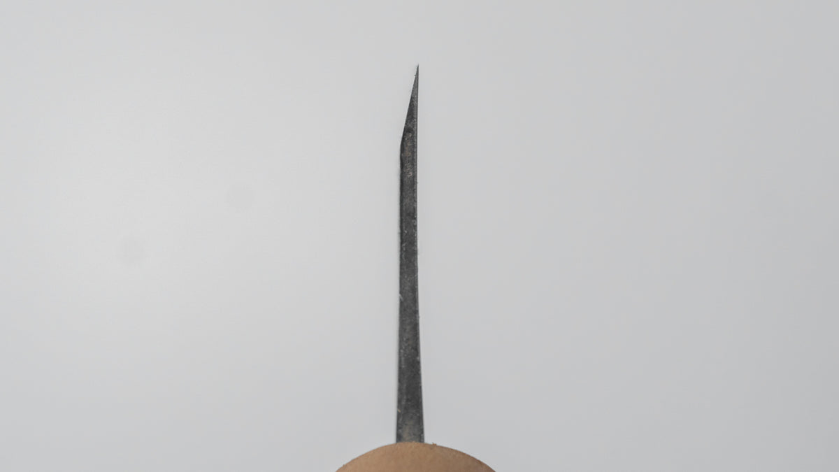二唐刃物鍛造所 よし久 黒打 出刃 150mm 朴柄
