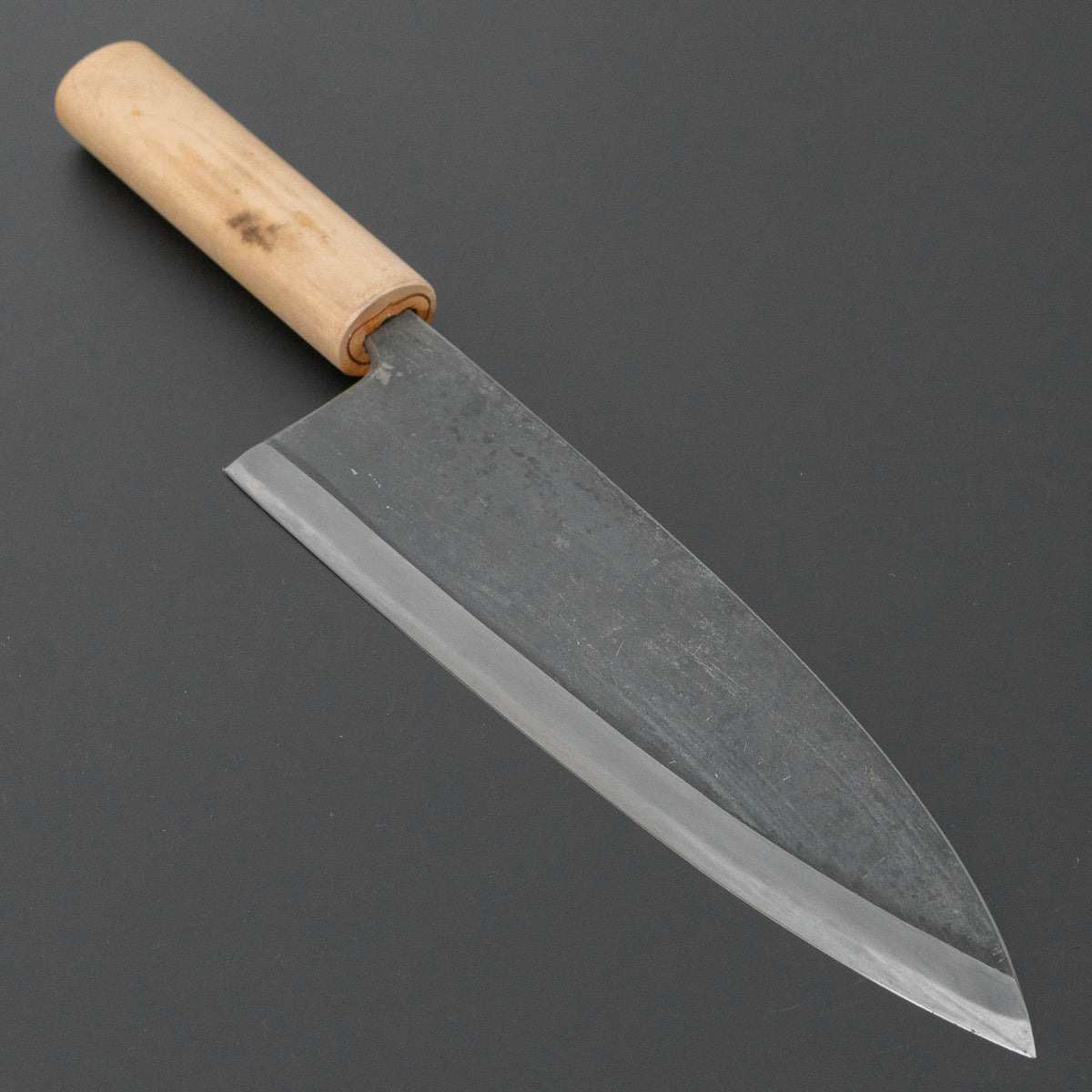 二唐刃物鍛造所 よし久 黒打 出刃 240mm 朴柄