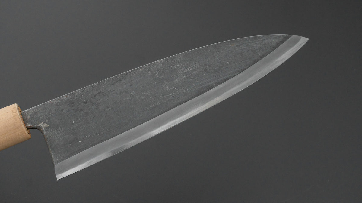 二唐刃物鍛造所 よし久 黒打 出刃 240mm 朴柄