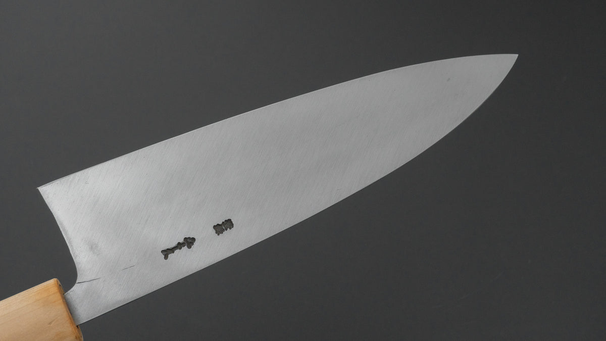 二唐刃物鍛造所 よし久 黒打 出刃 240mm 朴柄