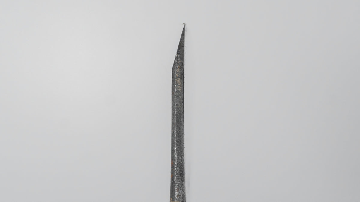 二唐刃物鍛造所 よし久 黒打 出刃 240mm 朴柄