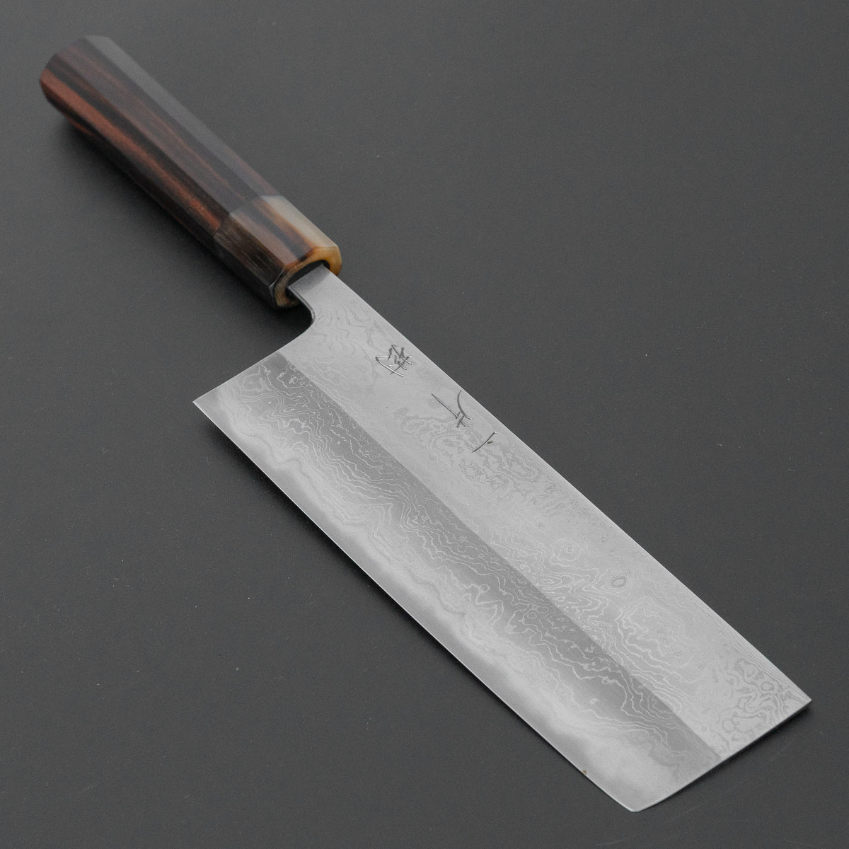 ひとひら 特打 田中 直樹 白一鋼 積層 菜切 180mm 太平縞黒檀柄