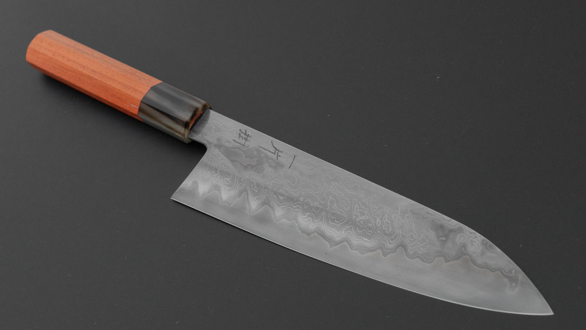ひとひら 二唐鍛造 直樹 青二 積層 牛刀 210mm 花梨柄