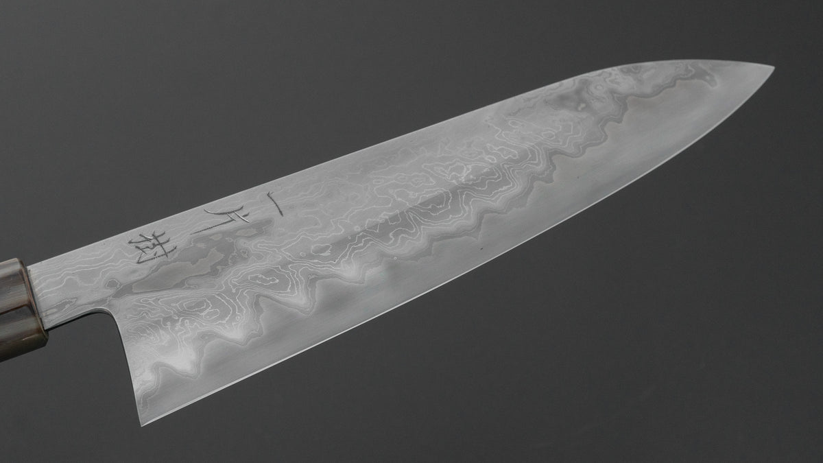 ひとひら 二唐鍛造 直樹 青二 積層 牛刀 210mm 花梨柄