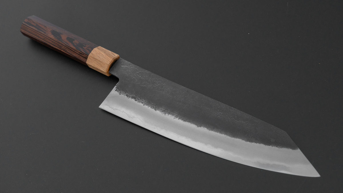 Hitohira Hinode Nashiji White #2 Stainless Clad Kiritsuke Gyuto 210mm Wenge Handle